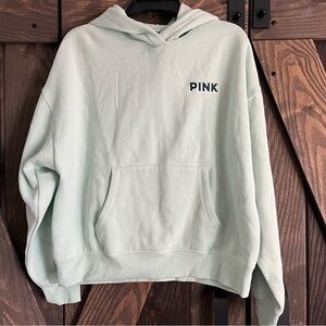 PINK Victoria's Secret Women's Mint Green Campus Hoodie